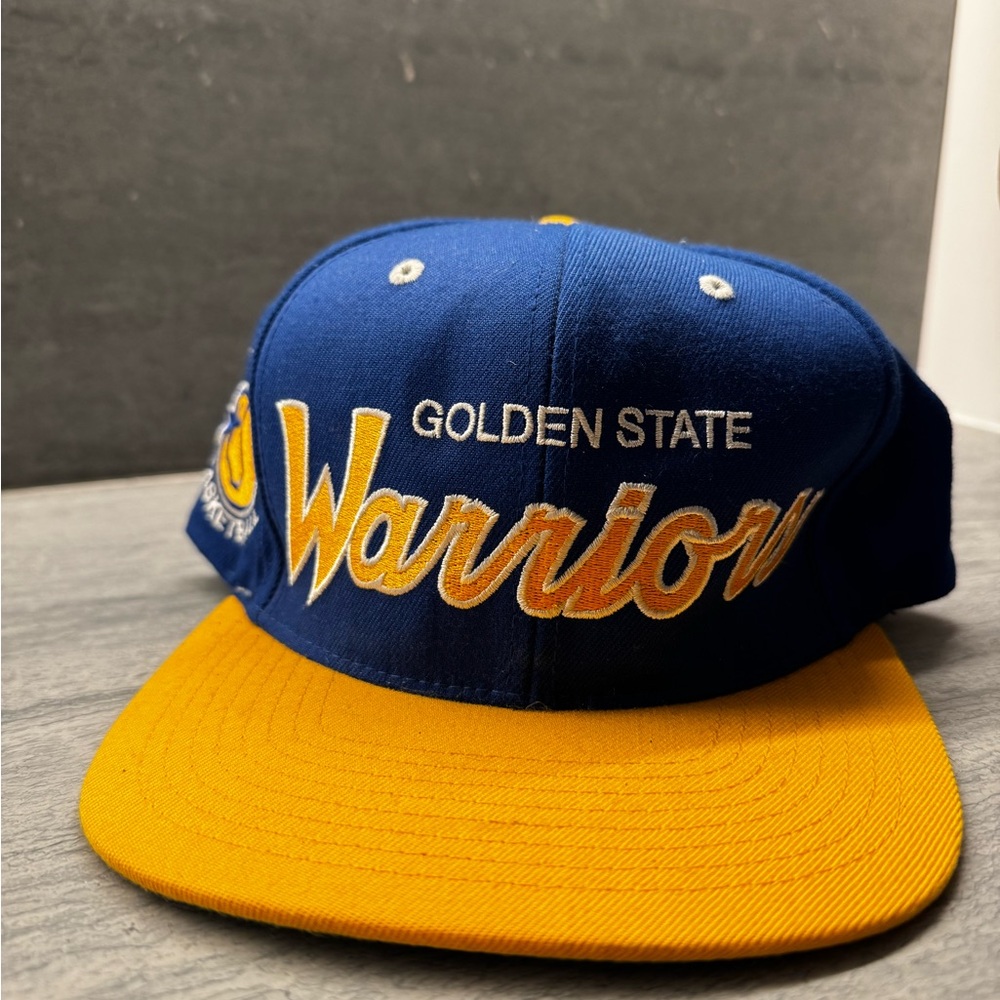 Mitchell & Ness Golden State Warriors Blue and Gold Hat